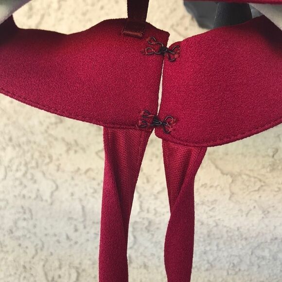 Sequin Hearts Red Sleeveless Chocker Dress Sz 5 - Picture 5 of 14